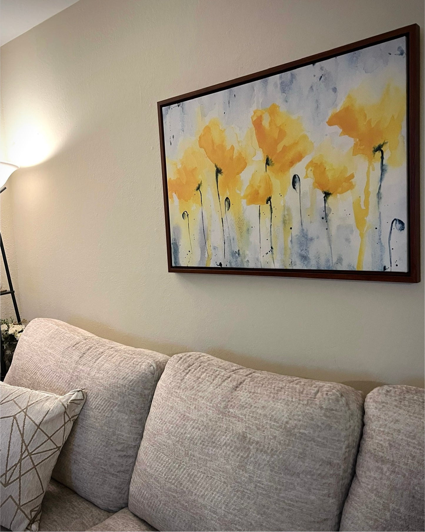 'Find Joy Everyday' | Stretched Canvas Print with Frame