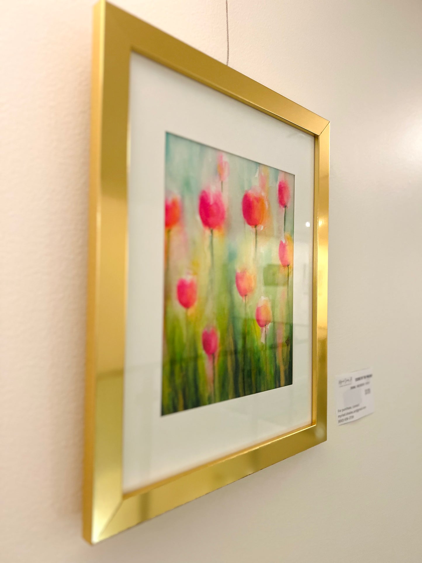 Essence of the Present | 11x14"| Original Watercolor with Frame