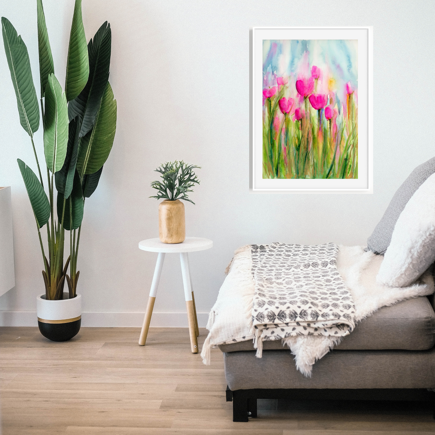 Calling the Spring | 8x10" Original Abstract Floral Watercolor on Paper