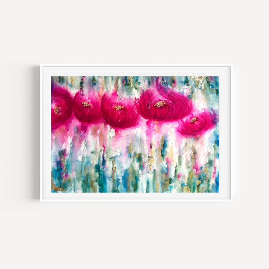 Bliss | 18x24” Original Floral Abstract Watercolor on Paper