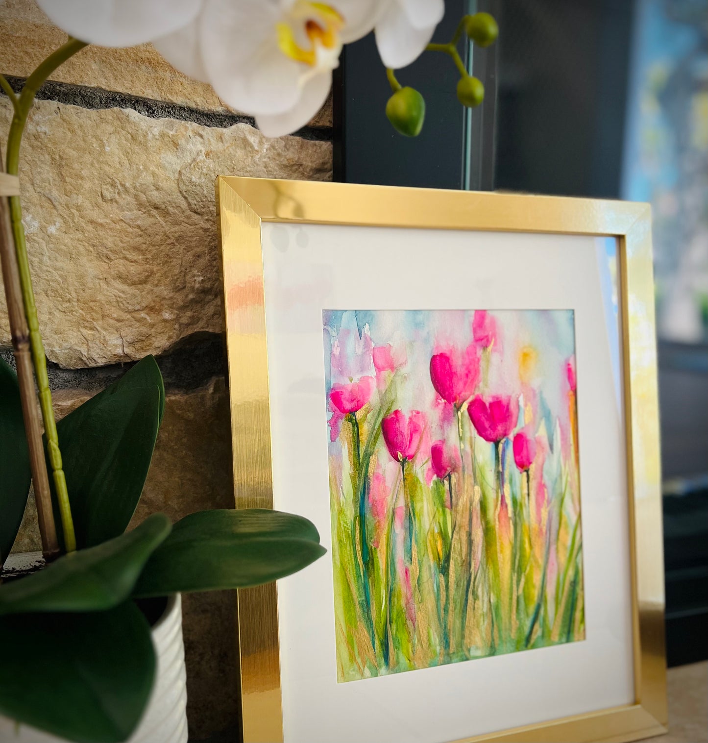 Calling the Spring | 8x10" Original Abstract Floral Watercolor on Paper