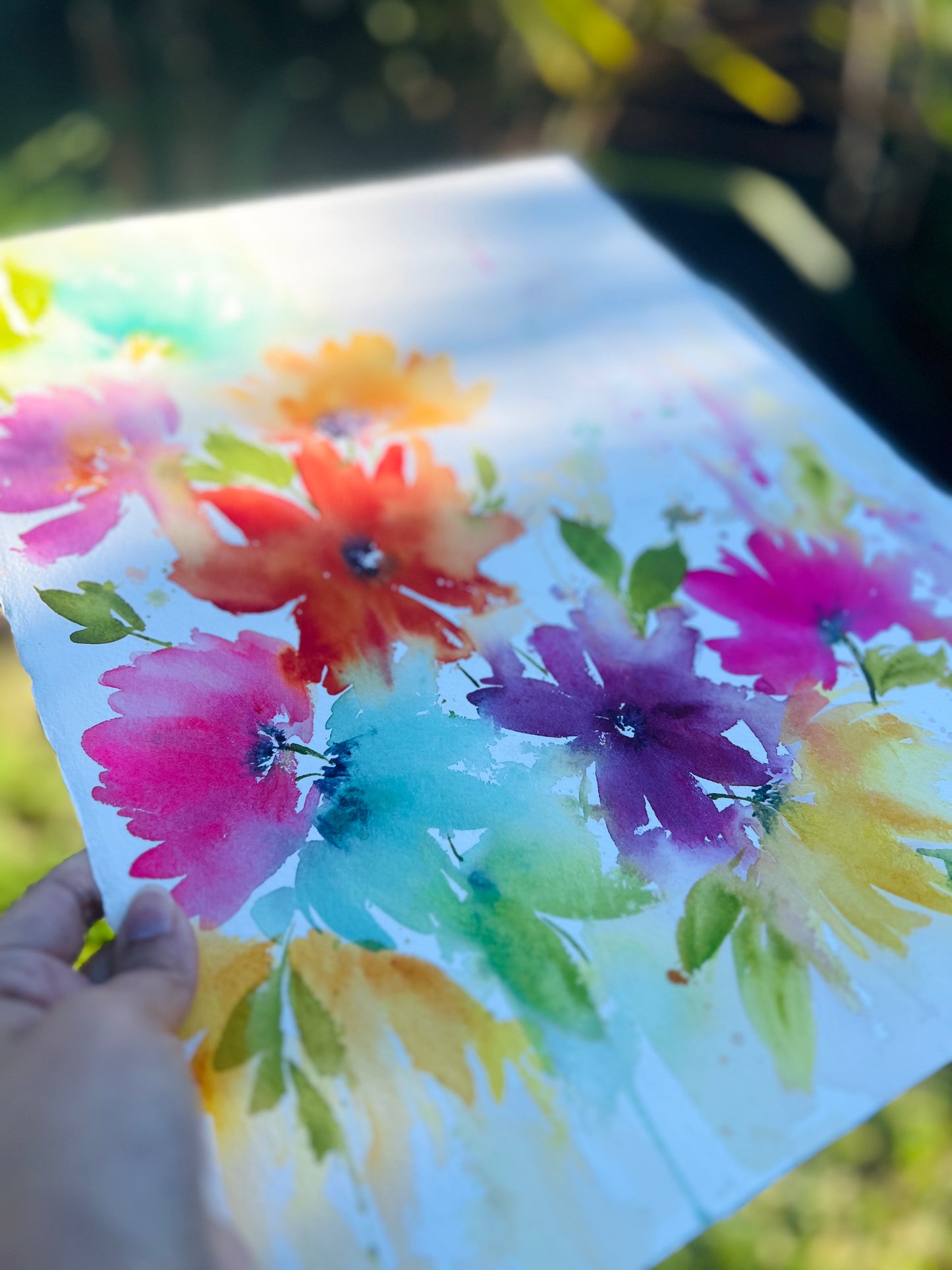 Bold Watercolor Florals 4 Week Class - University Art | Feb 2-23 2025