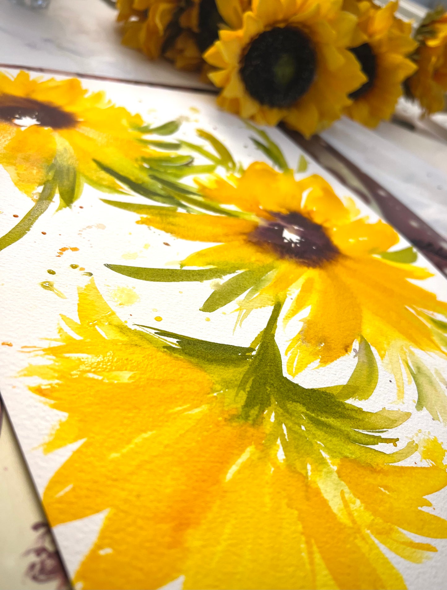 Bold Watercolor Florals 4 Week Class - University Art | Feb 2-23 2025