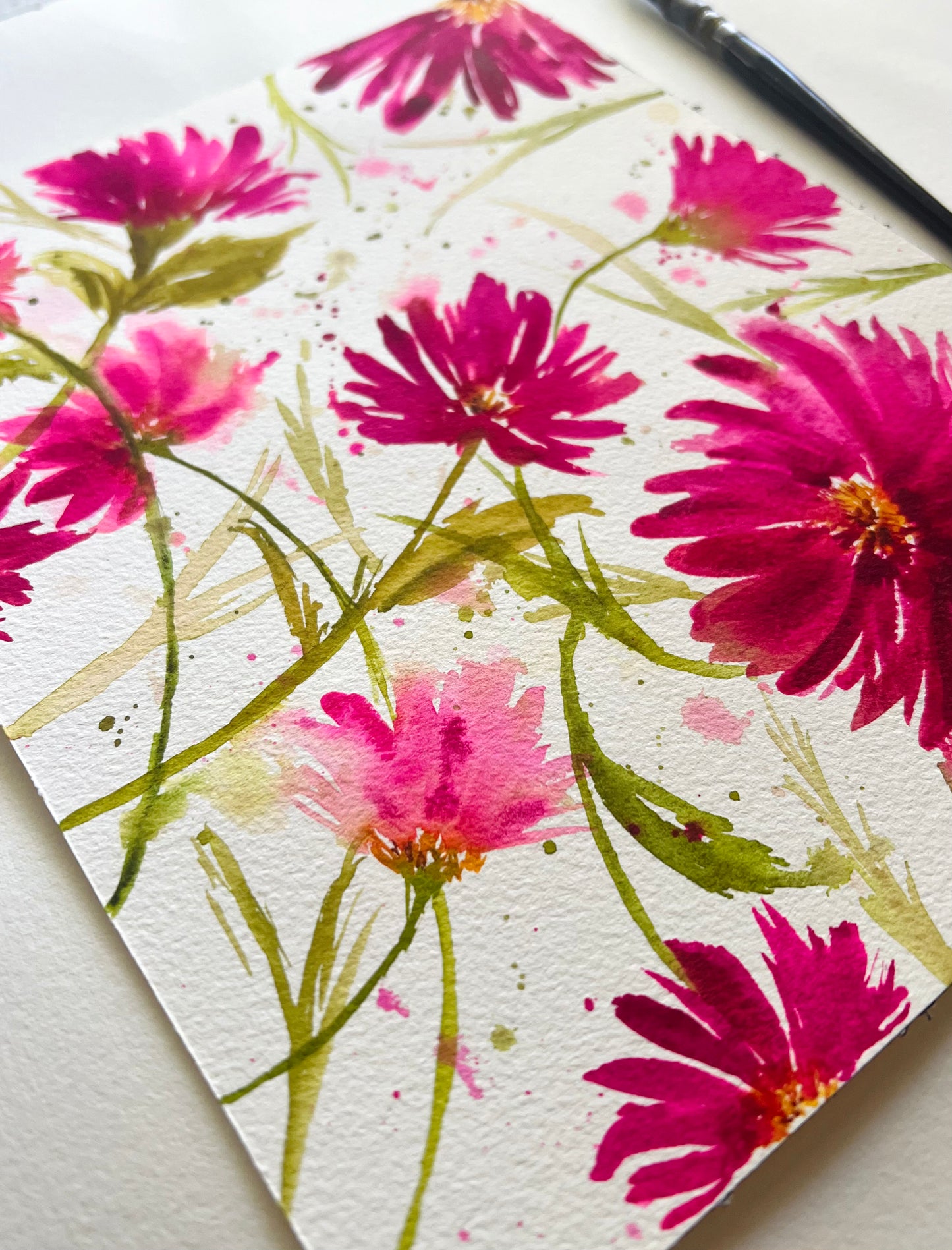 Bold Watercolor Florals 4 Week Class - University Art | Feb 2-23 2025